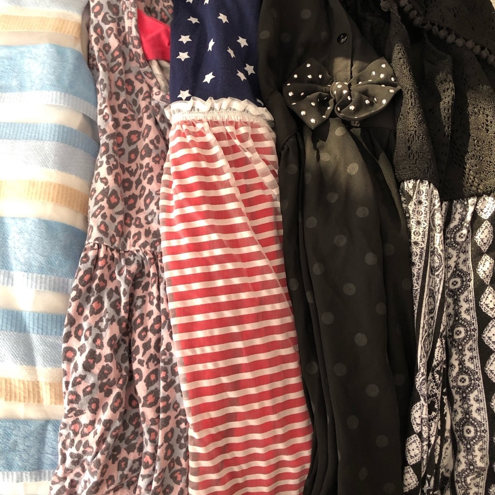 Lot of girls 7/8 medium summer dresses